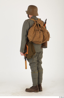  Austria-Hungary army uniform World War I. ver.1 - poses army poses with gun soldier standing uniform whole body 0004.jpg